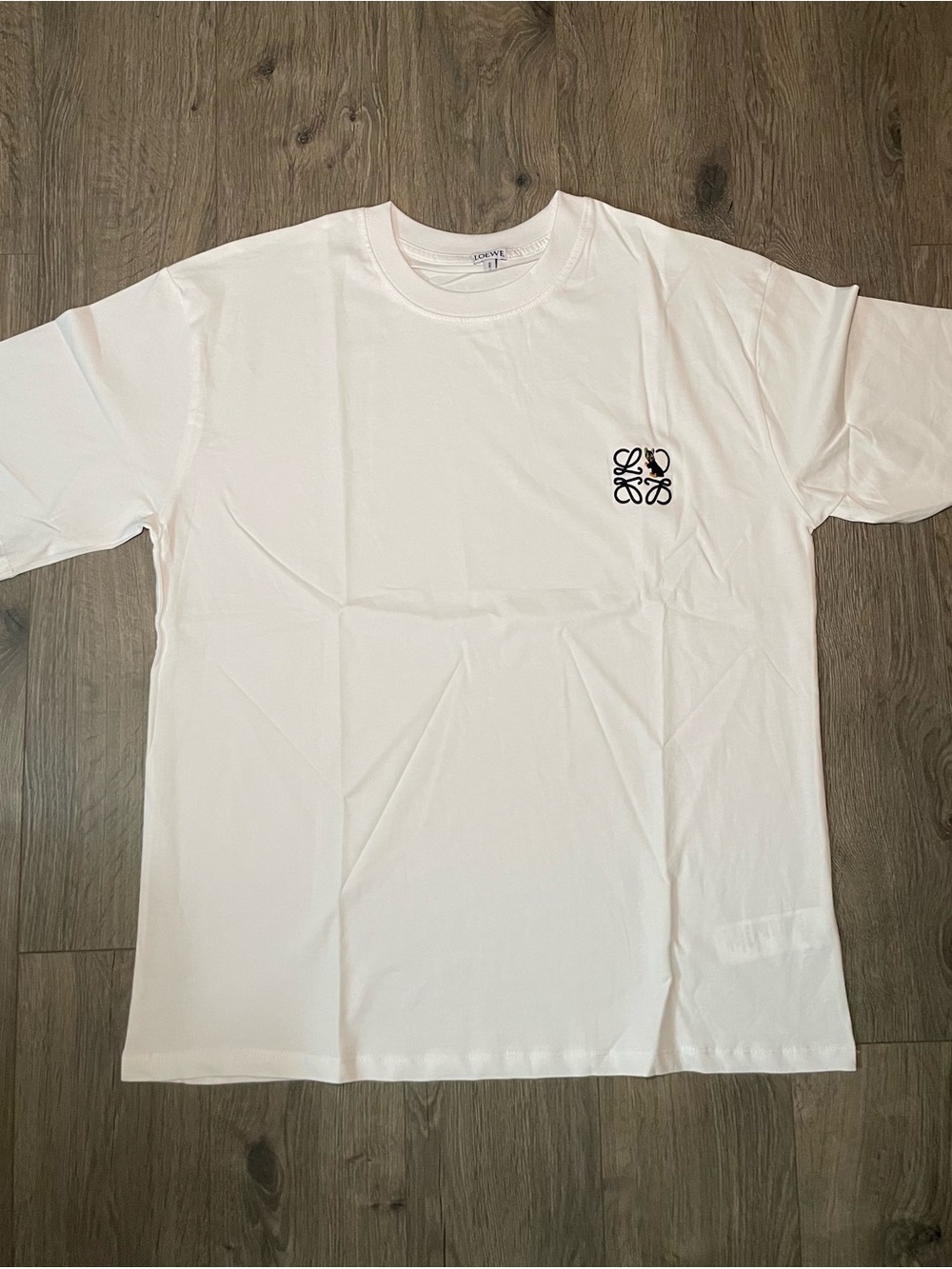 Loewe Men’s Crewneck T-Shirt Embroidered Size Large